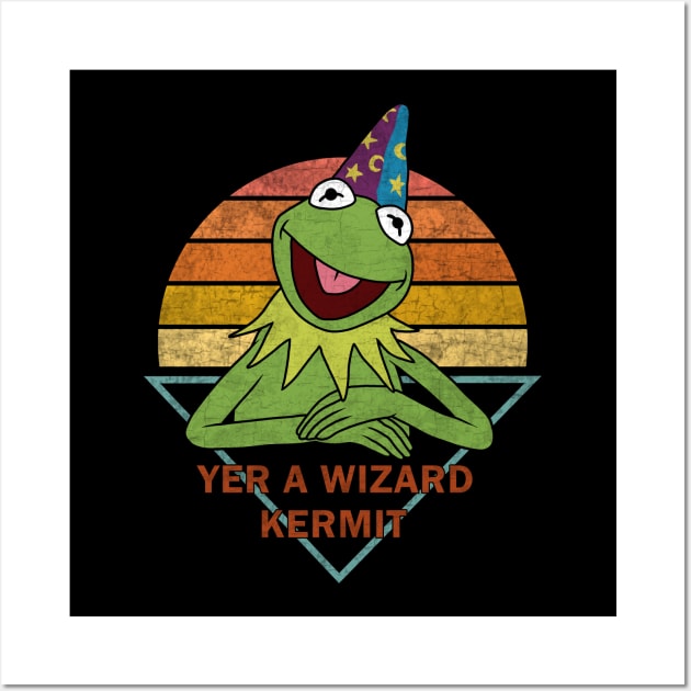 Yer A Wizard Kermit Wall Art by valentinahramov